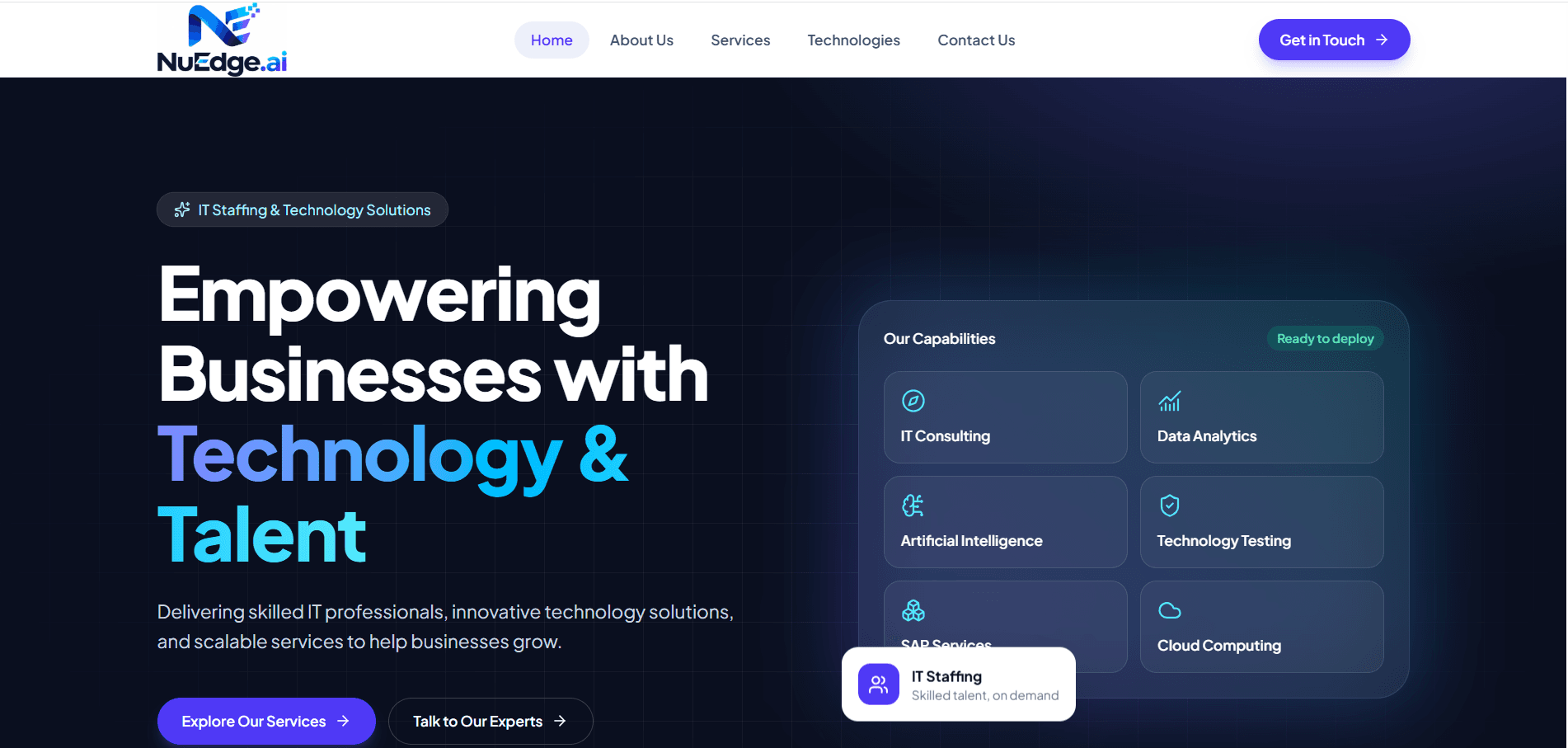 NuEdge.ai – Company website